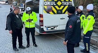 Erzincan'da servis araçlarına denetim