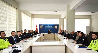 Erzincan'da yeni yıl tedbirleri masaya yatırıldı