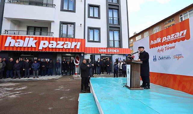 Erzurum'da halk pazarının 10'uncu şubesi açıldı