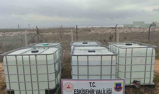 Eskişehir'de 5 bin litre etil alkol geçirildi