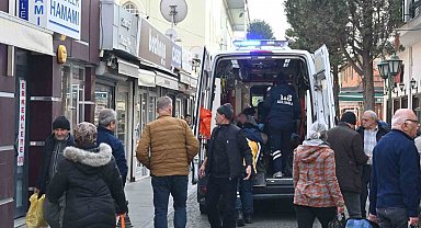 Eskişehir'de hamamda yere düşen vatandaş hastanelik oldu