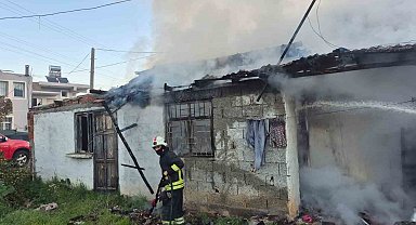 Fethiye'de ev yangını: 1 yaralı