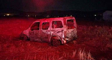 Garajdaki araç ve evde çıkan yangın korkuttu