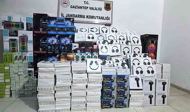 Gaziantep'te 1,5 milyon TL değerinde kaçak elektronik eşya ele geçirildi