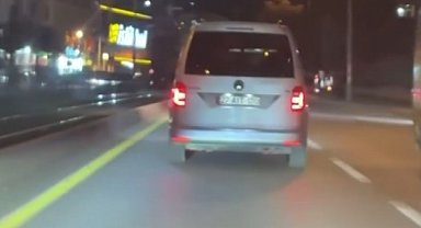 Gaziantep'te trafikte tehlike saçan ve kaza yapmaktan kıl payı kurtulan sürücüye ceza