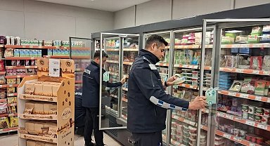 Germencik'te zabıta ekipleri zincir marketlerde denetim gerçekleştirdi