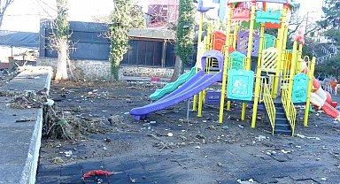 Giresun'un Tirebolu ilçesinde fırtına hasara yol açtı