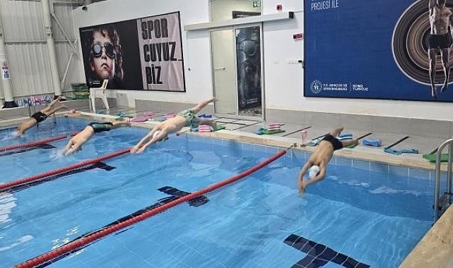 Gölpazarı'nda yüzme antrenmanı gerçekleştirildi