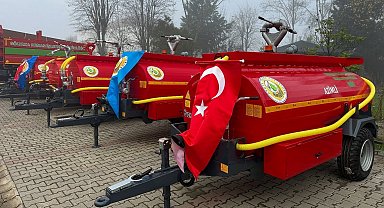 Gölyaka'da köylülere su tankeri