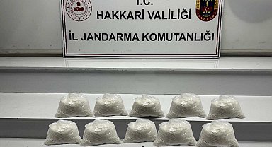 Hakkari'de 9 kilo metamfetamin ele geçirildi