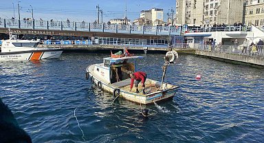 Haliç'ten 33 kilogram olta kurşunu çıkarıldı