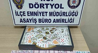 Hatay'da kumar baskını: 10 kişiye ceza yağdı