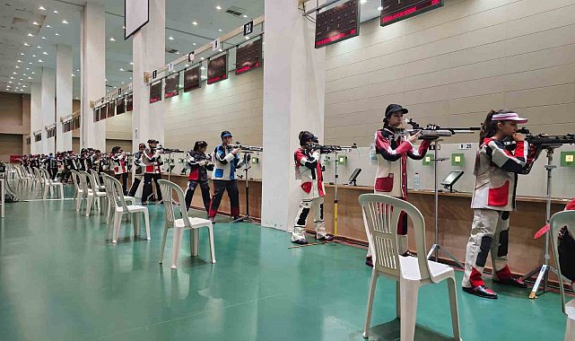 Havalı Silahlar Avrupa Şampiyonası Milli Takım Seçme Yarışmaları Mersin'de sürüyor