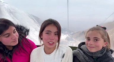 Hayatlarında ilk kez gondola binmenin heyecanını yaşadılar