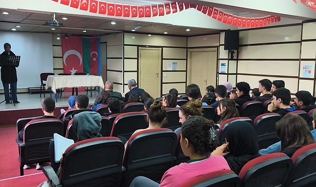 Haydar Aliyev, vefatının 22. yılında Haydar Aliyev Fen Lisesi'nde anıldı