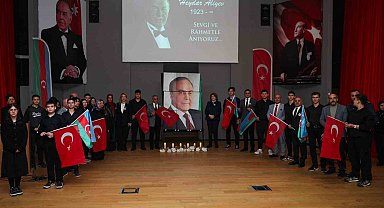 Heydar Aliyev vefatının 22. yılında Aliağa'da anıldı