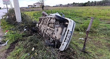 Hurdaya dönen araçtan ağır yaralı olarak çıkartılan adam hayatını kaybetti