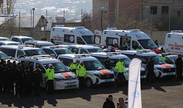 İçişleri Bakanlığı'ndan Hakkari'ye 45 yeni hizmet aracı