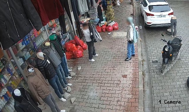 Iğdır'da giyim mağazasından çocukların hırsızlığı kamerada