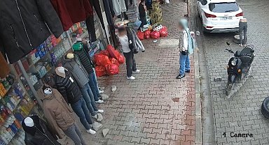 Iğdır'da giyim mağazasından çocukların hırsızlığı kamerada