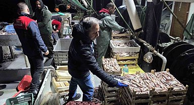 İğneada Balıkçı Barınağı'nda su ürünleri denetimi