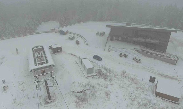 Ilgaz Dağı'nda kar kalınlığı 20 santimetreye ulaştı