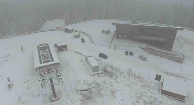 Ilgaz Dağı'nda kar kalınlığı 20 santimetreye ulaştı