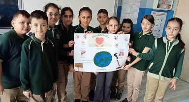 İlkokul öğrencilerinden sağlıklı yaşam mesajı