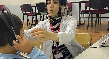 İlkokul öğrencilerine işitme testi yapıldı