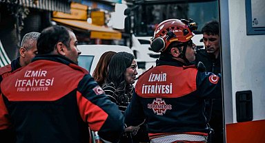 İş hanını alevler sardı, itfaiye 12 kişiyi kurtardı