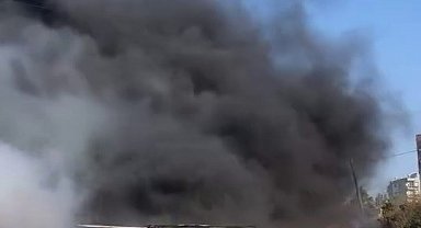 İşçilerin kaldığı konteyner yatakhane alevlere teslim oldu