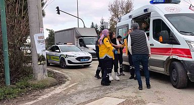 Işık ihlali kaza getirdi: 2 yaralı