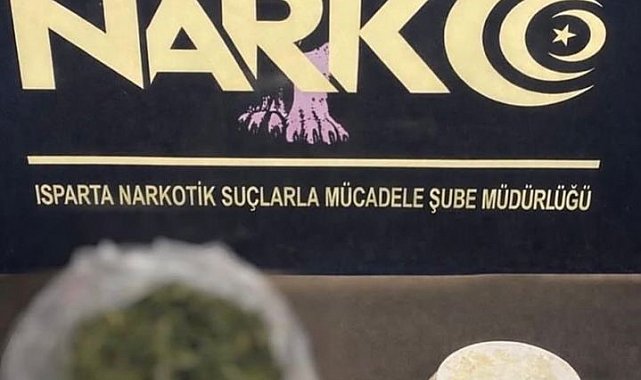 Isparta'da uyuşturucu operasyonunda 2 gözaltı