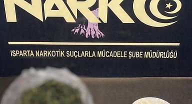 Isparta'da uyuşturucu operasyonunda 2 gözaltı