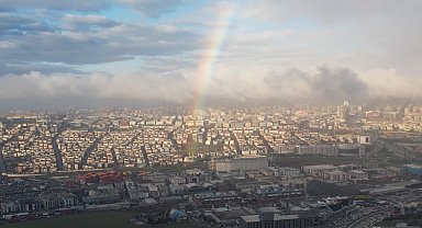 İstanbul'da gökkuşağı sürprizi