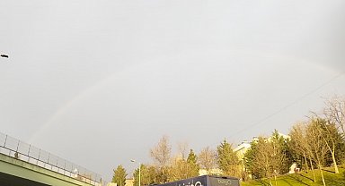 İstanbul'da gökkuşağı sürprizi