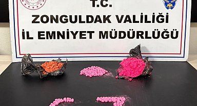 İstanbul'dan Ereğli'ye 3 bin adet extacy uyuşturucu getiren sevgililer yakalandı