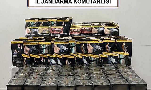 Jandarma kaçak çay ve tütün ele geçirdi