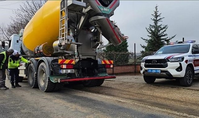 Jandarmadan ticari araçlara kış lastiği denetimi