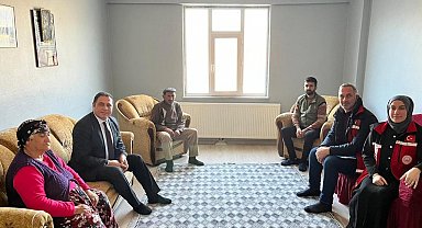 Kağızman'da şehit ve gazi aileleri ziyaret edildi