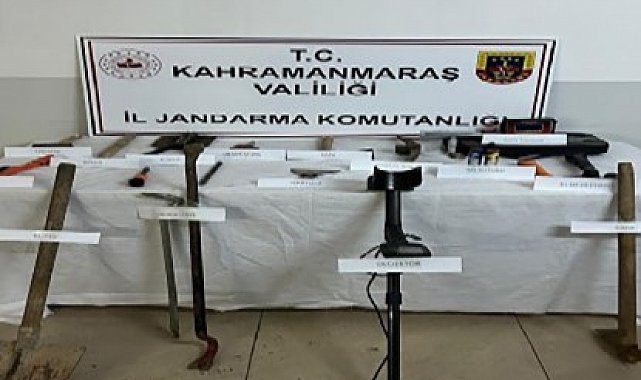 Kahramanmaraş'ta kaçak kazı operasyonu: 11 şüpheli yakalandı