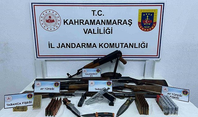 Kahramanmaraş'ta kalaşnikov ele geçirildi: 1 tutuklama