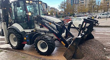 Kahramanmaraş'ta yağış sonrası saha çalışmaları