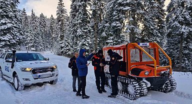 Kar keyfini yaşamak isteyen 11 kişi karda mahsur kaldı