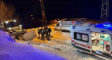 Kar ve tipiye rağmen hasta kurtarma seferberliği