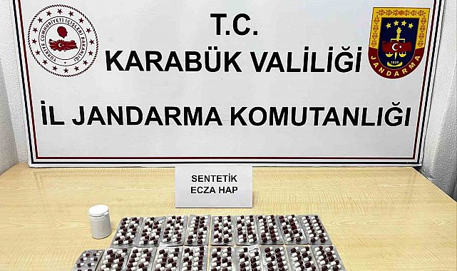 Karabük'te 265 sentetik ecza ele geçirildi