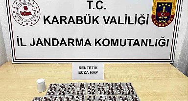 Karabük'te 265 sentetik ecza ele geçirildi