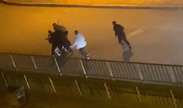 Karabük'te bir genç, 4 kişi tarafından böyle darbedildi