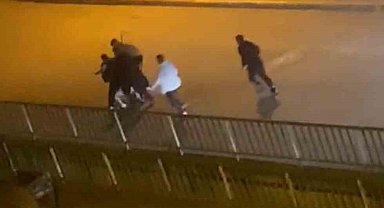 Karabük'te bir genç, 4 kişi tarafından böyle darbedildi