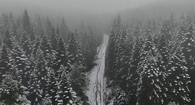 Karabük'ün yüksek kesimleri beyaza büründü